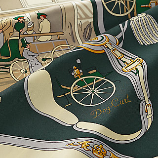 エルメス HERMES カレ 70 パロニエ ダークグリーン シルクスカーフ Palonniers scarf 70 - Green | Hermès Netherlands
